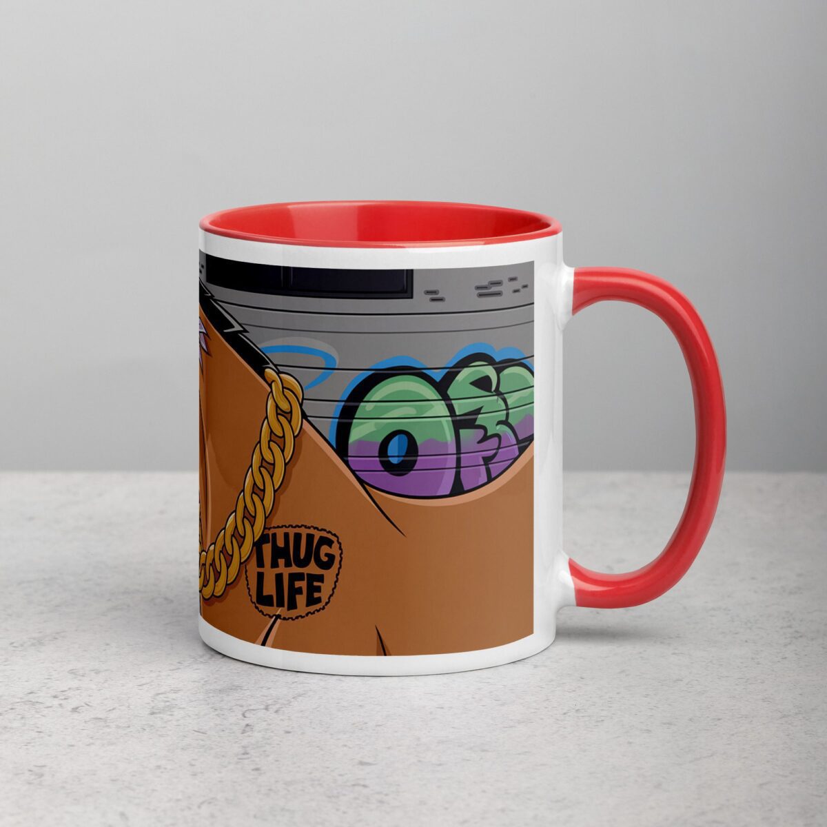 Thug Life Gangster Horse Coffee Mug & Tea Cup - Image 9