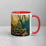 King of the Jungle But Coffee First Lion Mug - Image 9