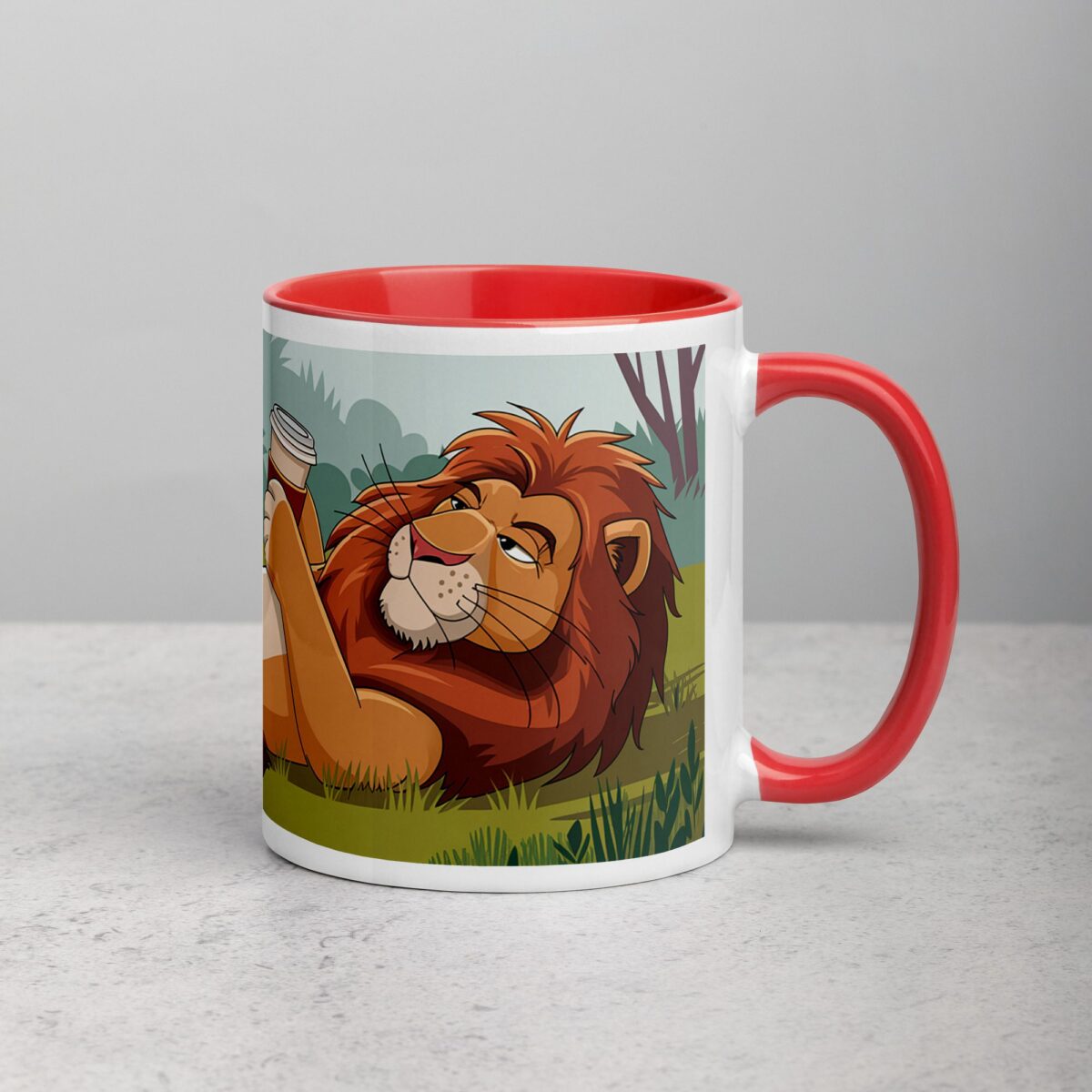 Lion Around Until My Coffee Kicks in Lion Mug - Image 9