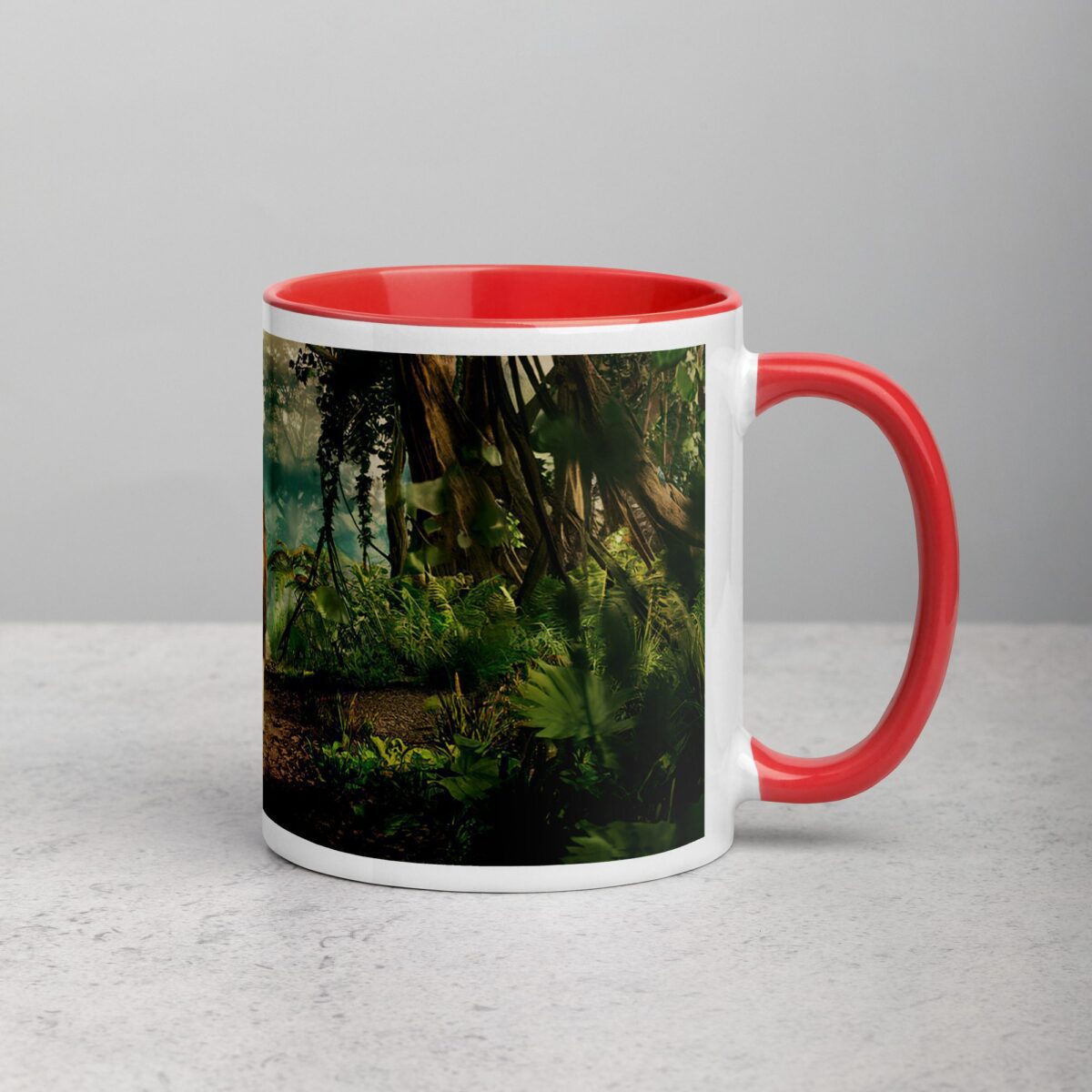 Majestic Lion Walking Through Jungle Mug - Image 9