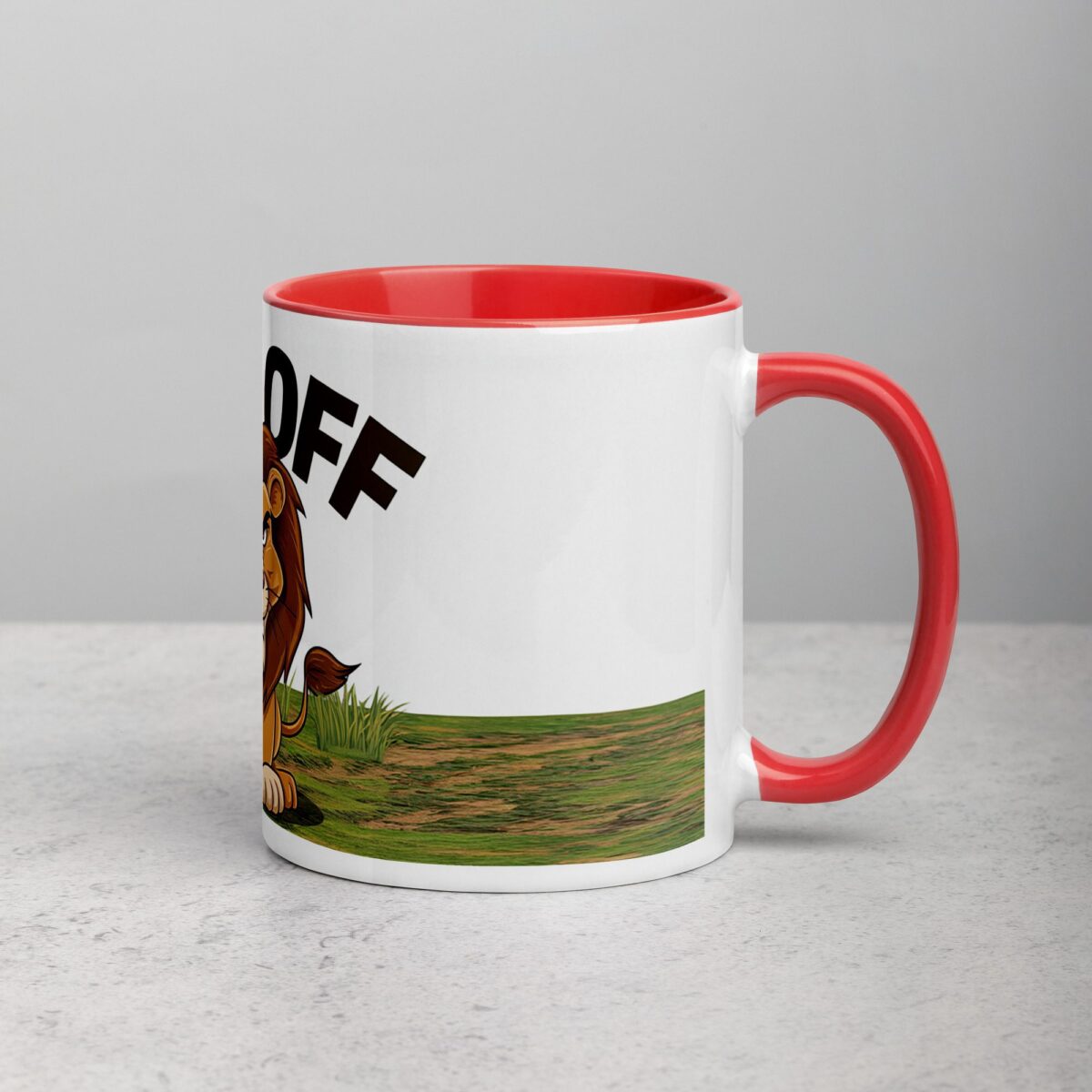 Middle Finger Lion Coffee Mug & Tea Cup - Image 9