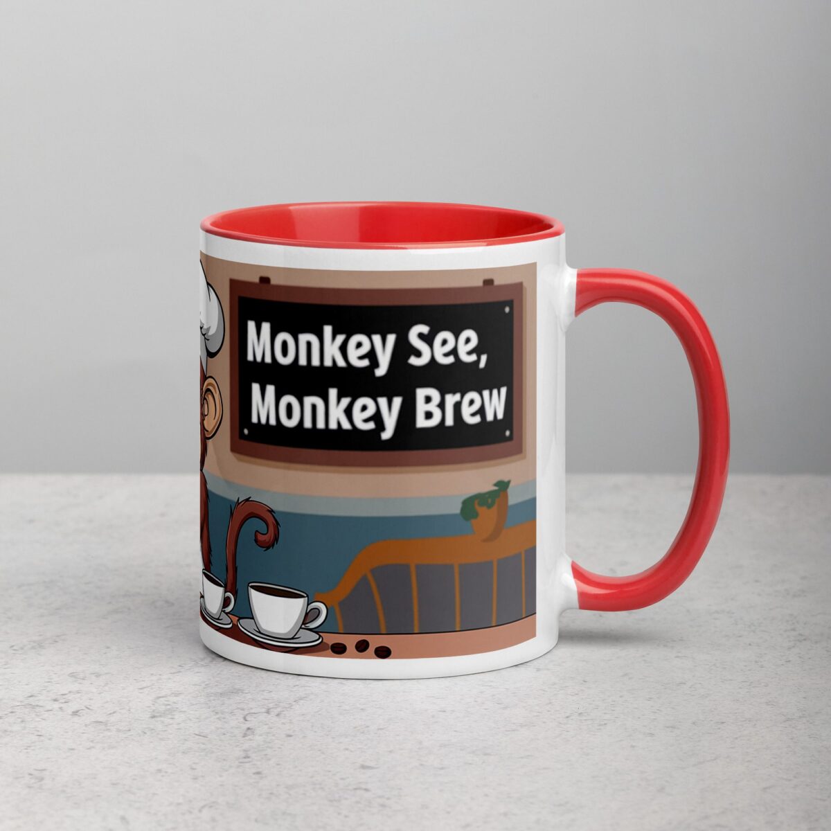 Monkey See Monkey Brew Coffee Mug - Image 9