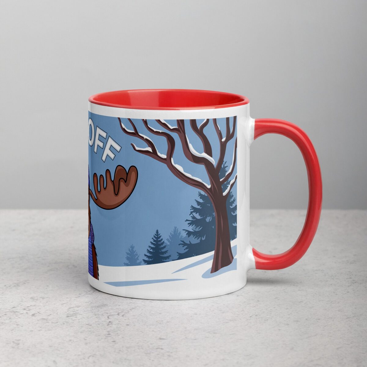 Middle Finger Moose Coffee Mug & Tea Cup - Image 9