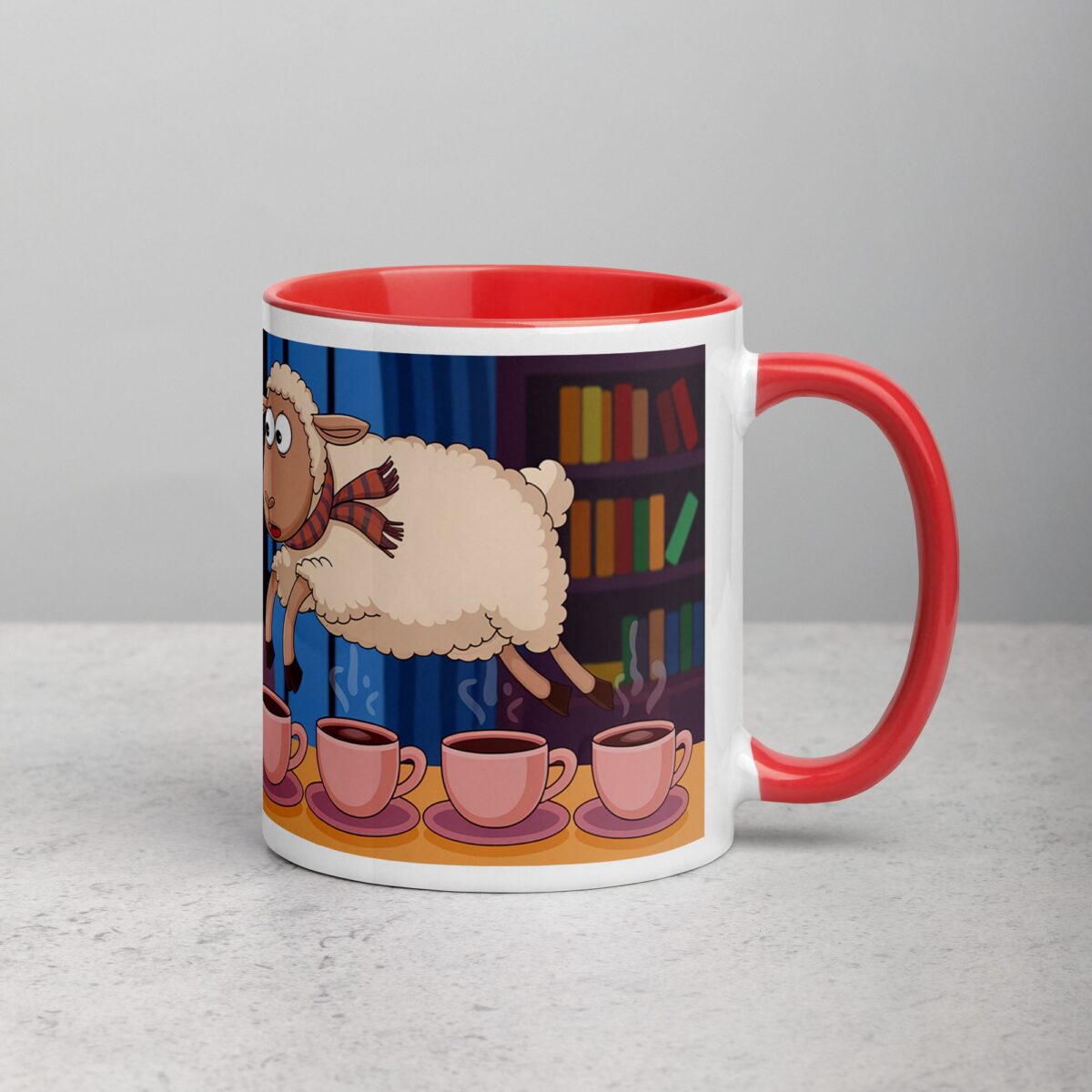 Counting Sheep? No, Counting Coffee Cups Mug - Image 9