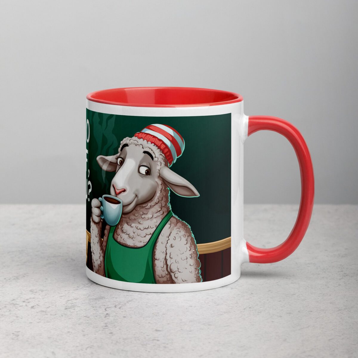 Espresso Yourself, Wool You? Sheep Coffee Mug - Image 9