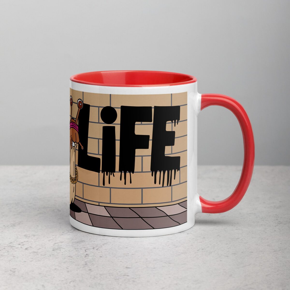 Thug Life Gangster Snail Coffee Mug & Tea Cup - Image 9