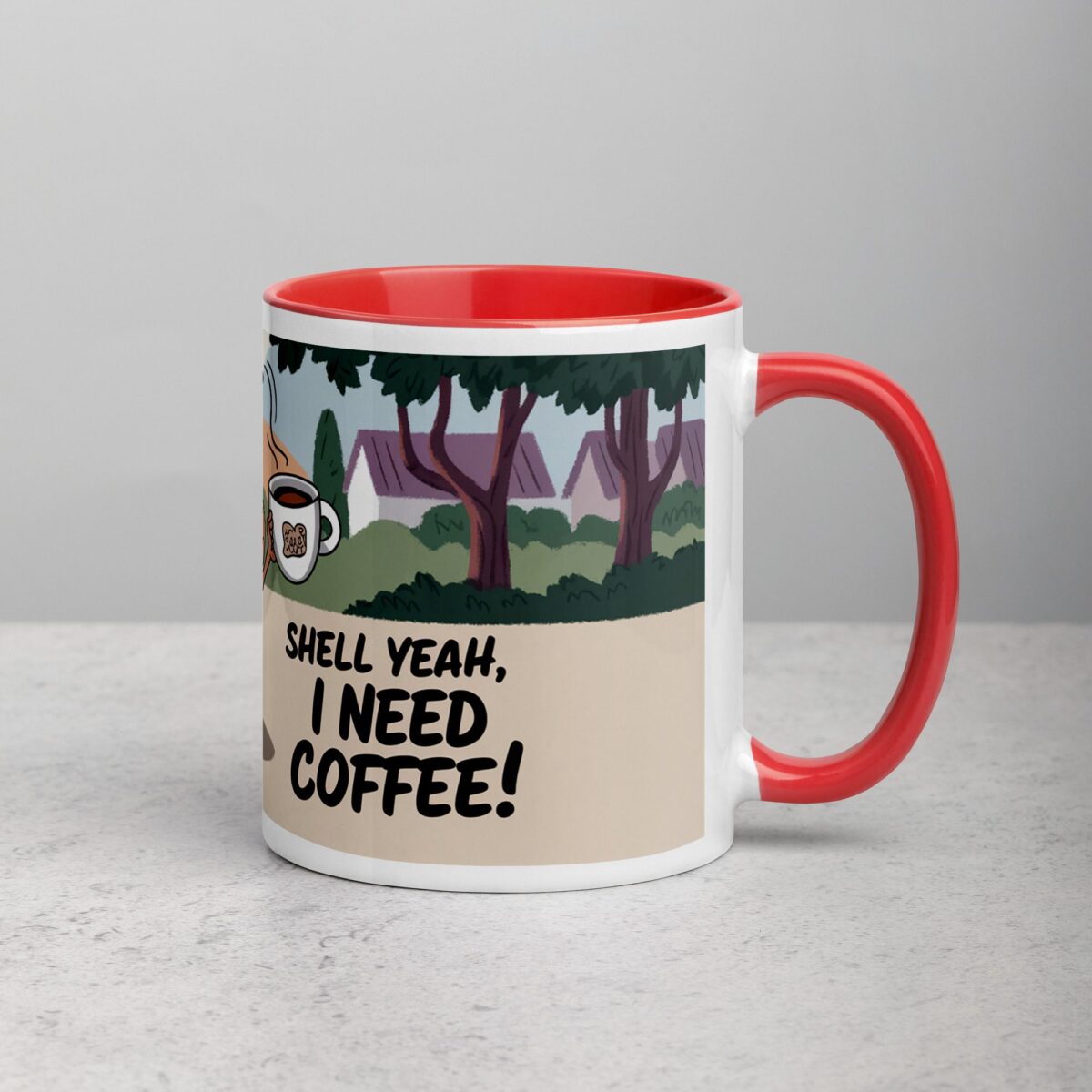 Shell Yeah, I Need Coffee! Snail Mug - Image 9