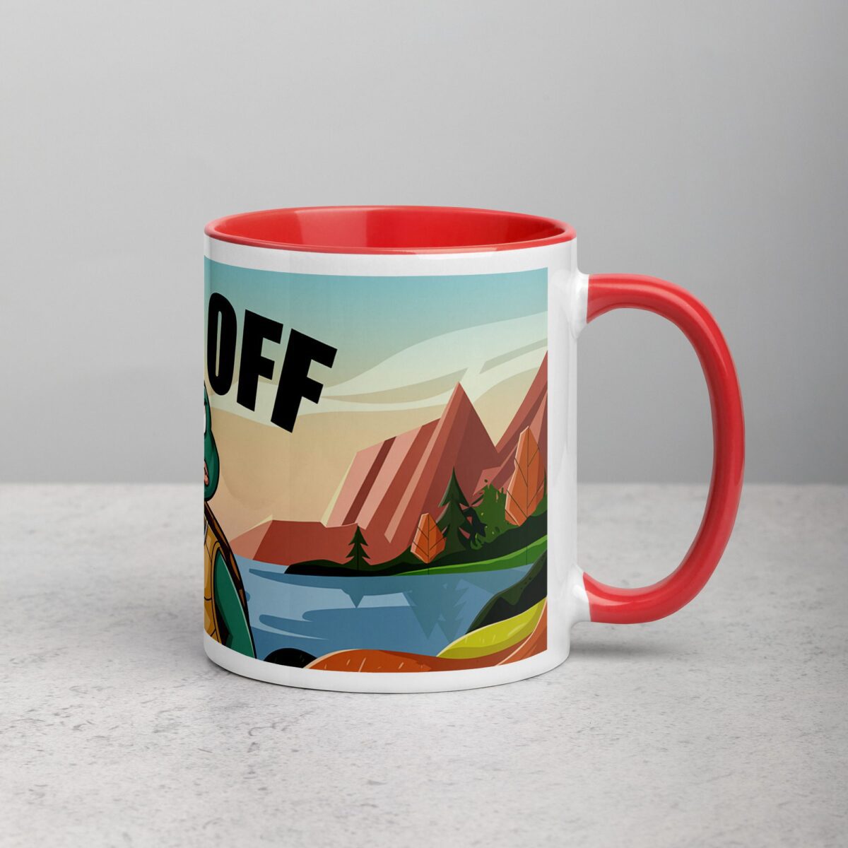 Middle Finger Turtle Coffee Mug & Tea Cup - Image 9