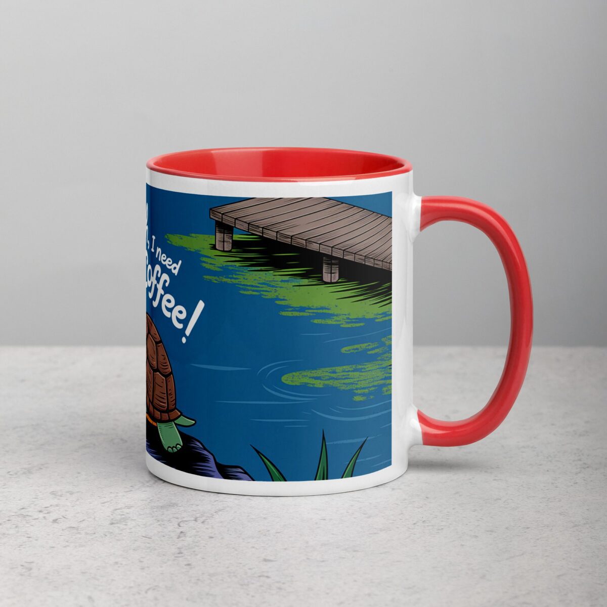 Shell Yeah, I Need Coffee! Turtle Mug - Image 9