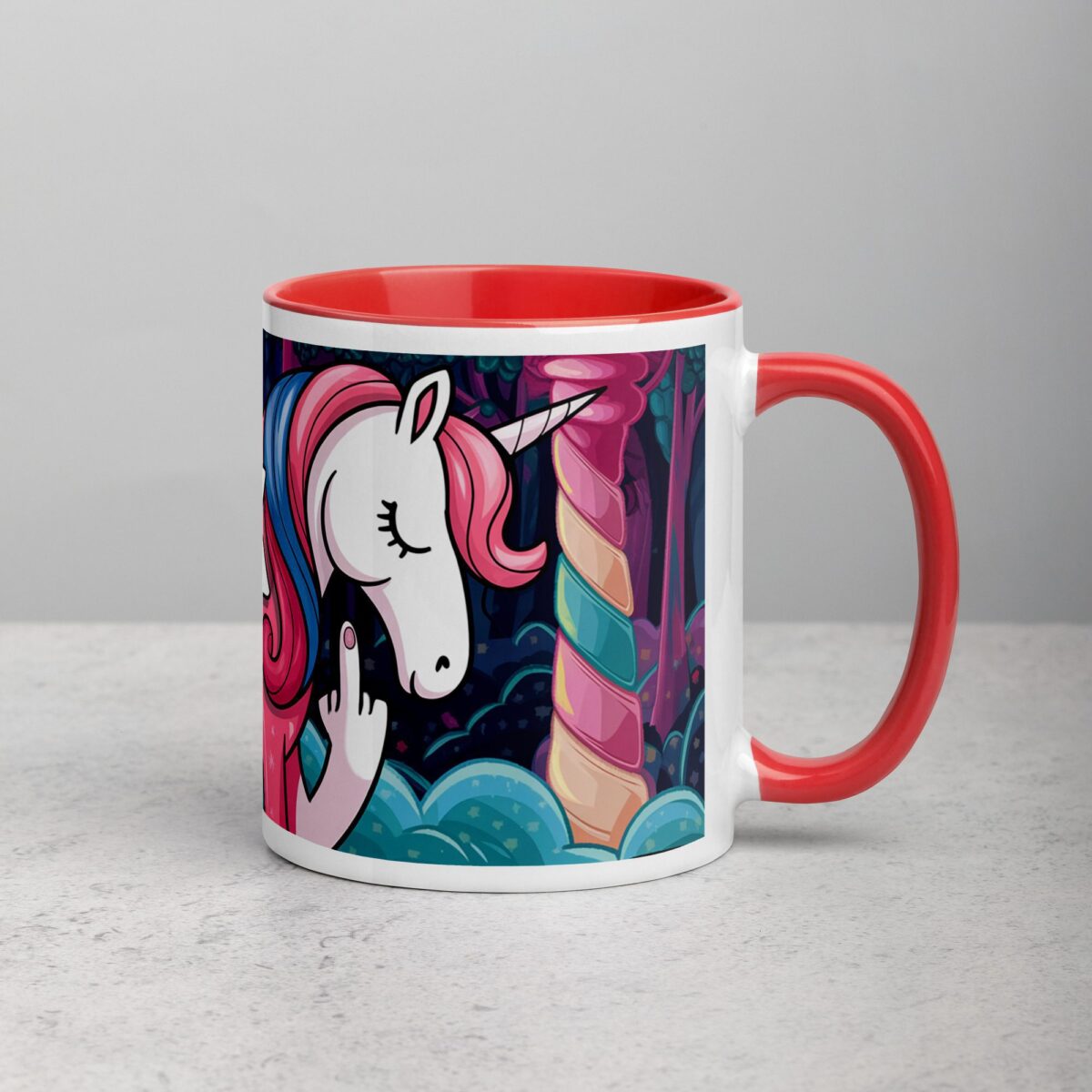 Middle Finger Unicorn Coffee Mug & Tea Cup - Image 9