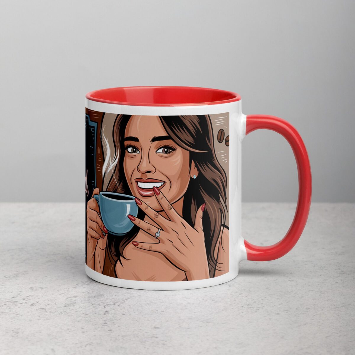 Fiancé Status: Coffee in One Hand, Ring in the Other Mug - Image 9