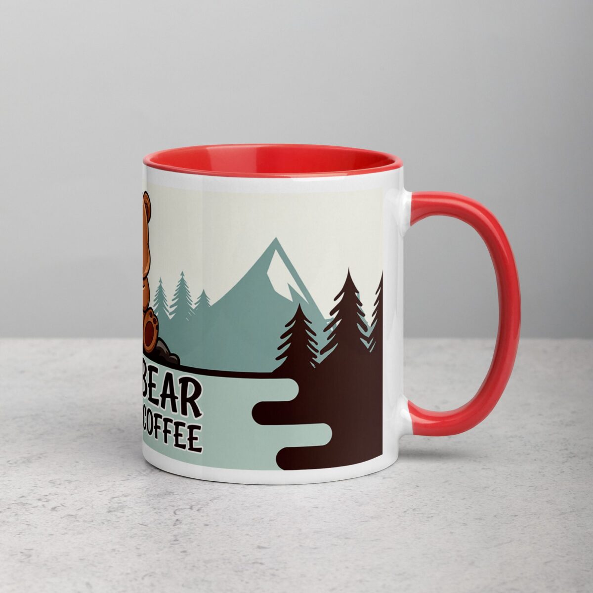 Papa Bear Runs on Coffee Fathers Day Mug - Image 9