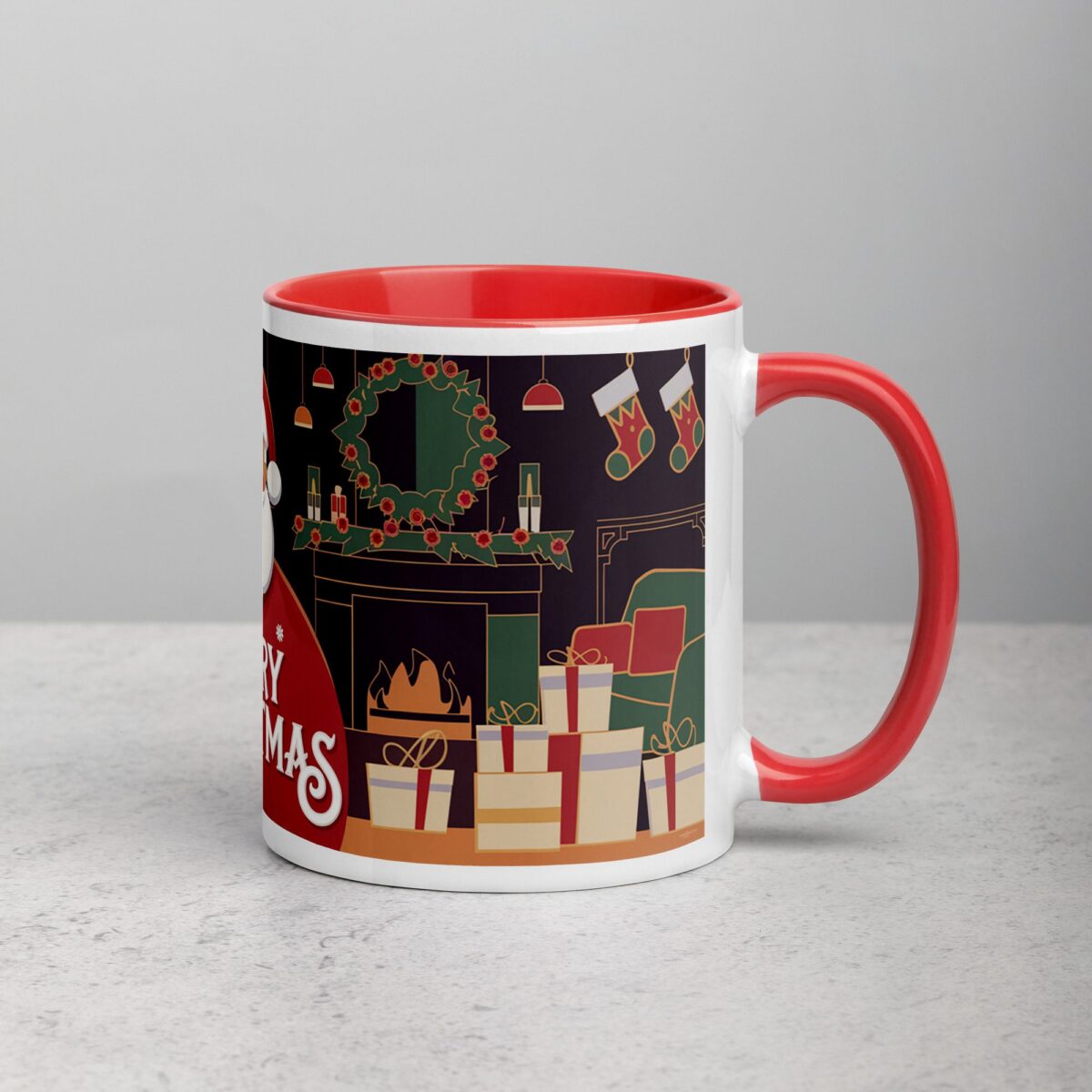 Merry Christmas Retro Coffee Mug & Tea Cup - Image 9