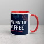 Caffeinated and Free 4th of July Coffee Mug - Image 9