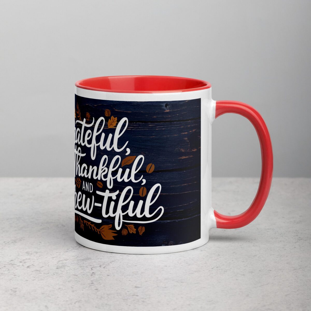 Grateful, Thankful, and Brew-tiful Coffee Mug - Image 9