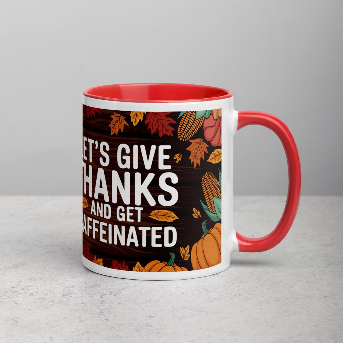 Let’s Give Thanks and Get Caffeinated Mug - Image 9