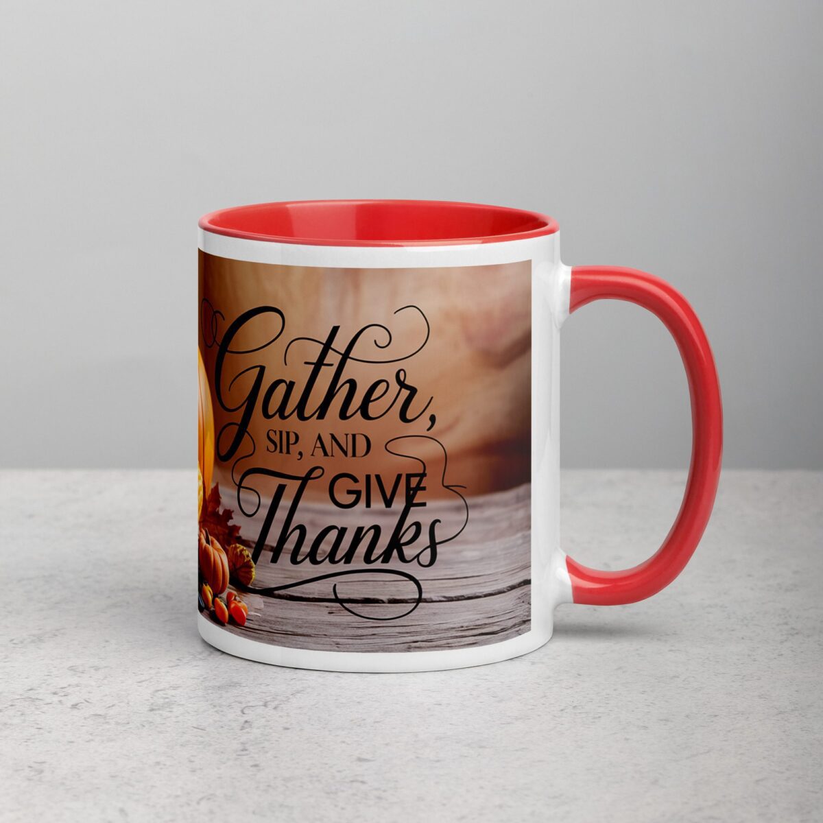 Gather, Sip, and Give Thanks Coffee Mug - Image 9