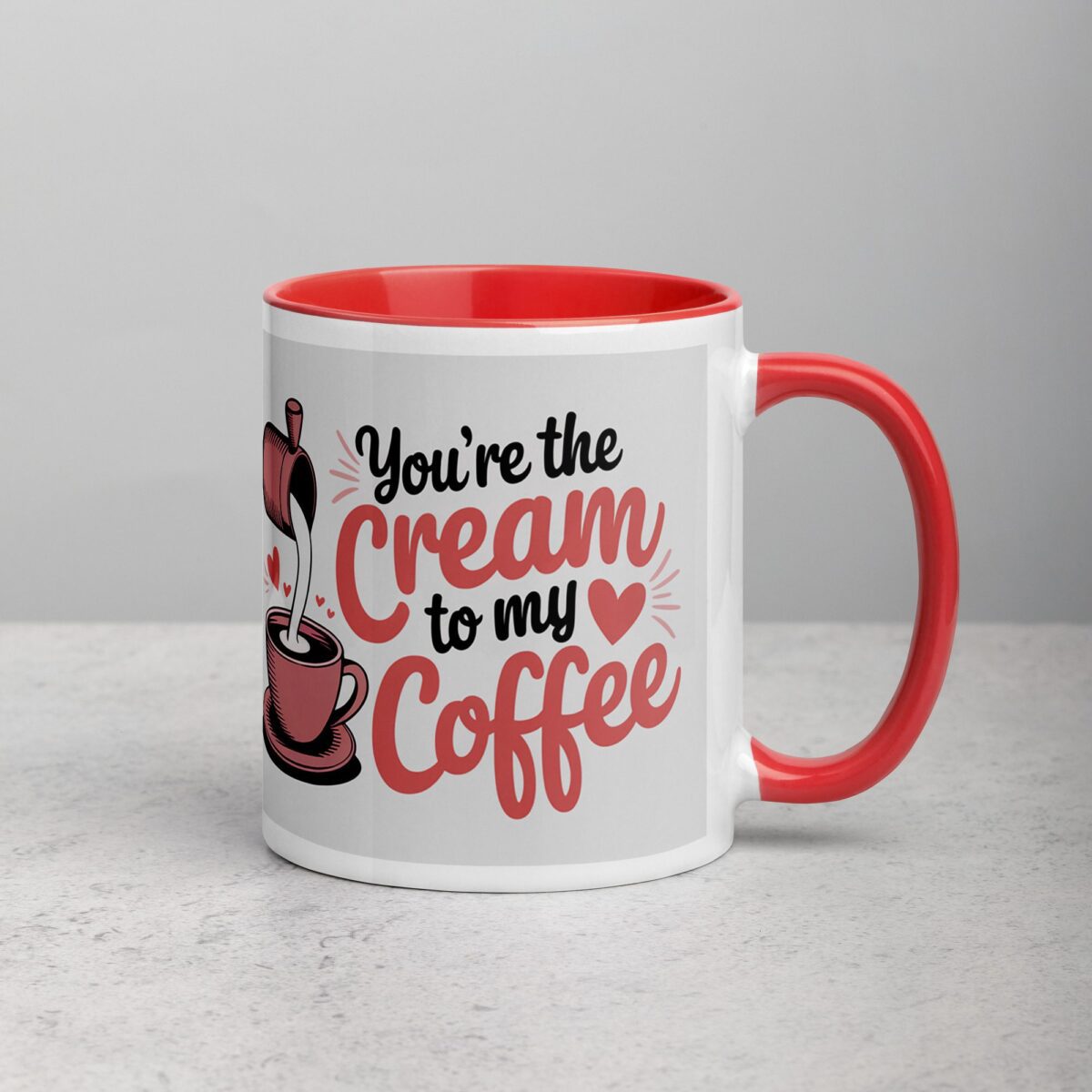 You’re the Cream to My Coffee Valentines Day Mug - Image 9