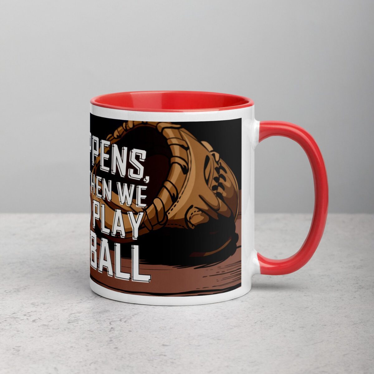Sip Happens, Then We Play Ball Coffee Mug - Image 9
