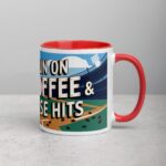 I Run on Coffee & Base Hits Baseball Coffee Mug - Image 9