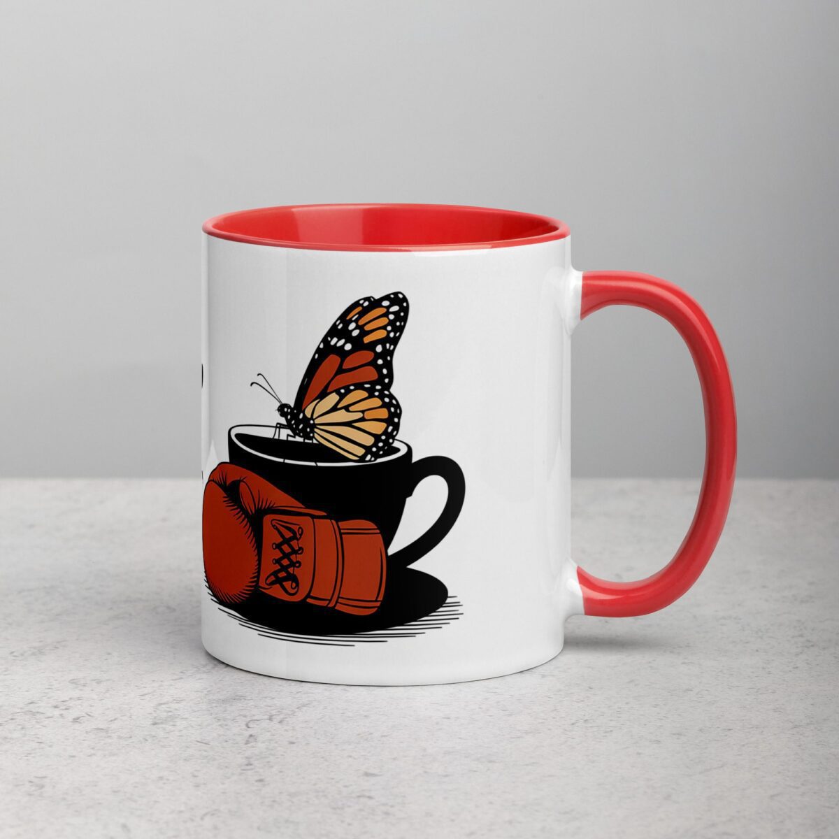 Float Like a Butterfly, Sip Like a Champ Coffee & Tea Mug - Image 9