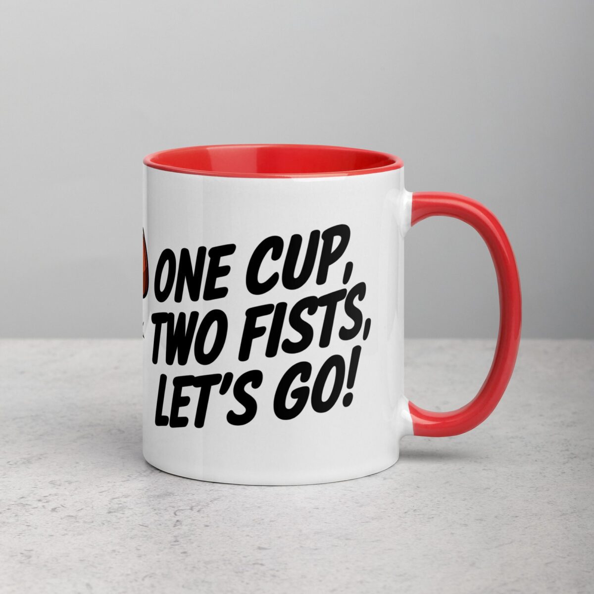 One Cup, Two Fists, Let’s Go! Boxing Coffee Mug - Image 9