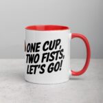 One Cup, Two Fists, Let’s Go! Boxing Coffee Mug - Image 9