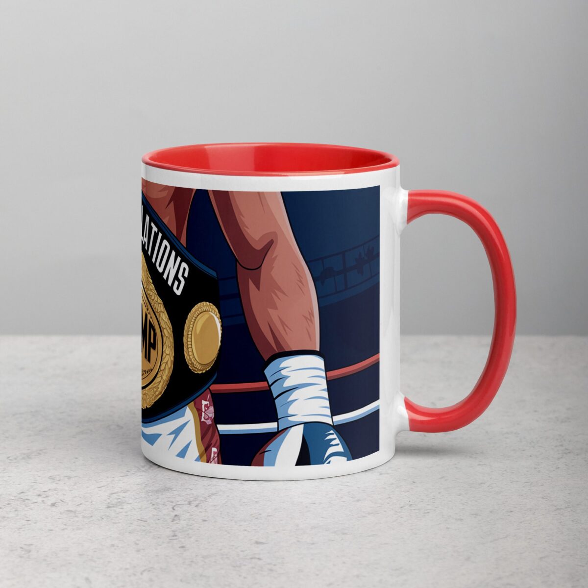 Congratulations Champ Boxing Coffee Mug & Tea Cup - Image 9