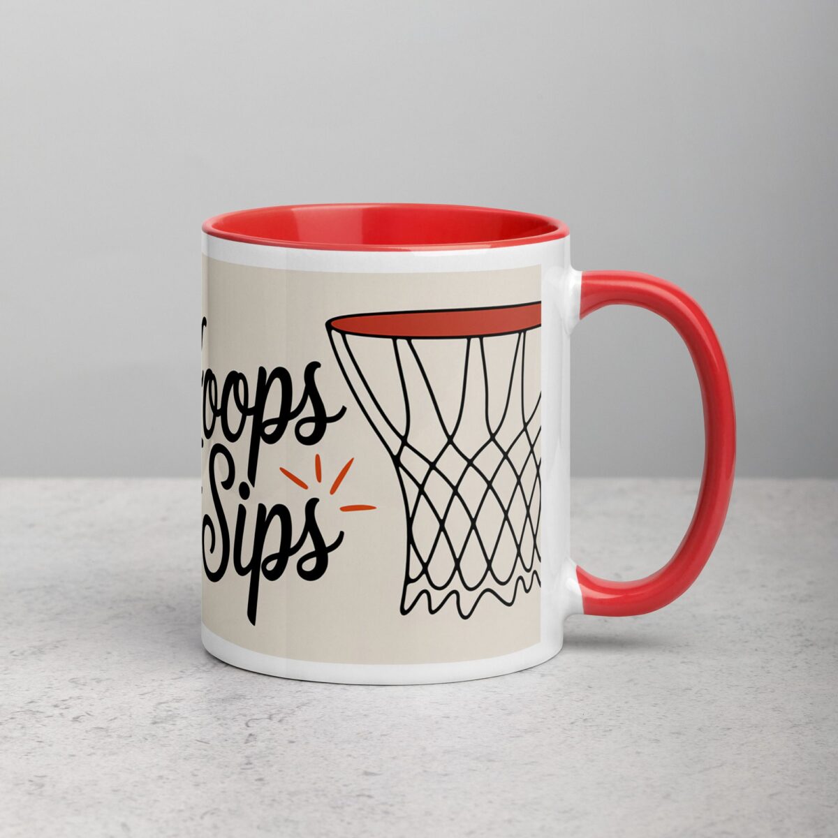 Hoops & Sips Basketball Coffee Mug & Tea Cup - Image 9