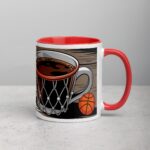 I Dunk, Therefore I Drink Basketball Coffee Mug - Image 9