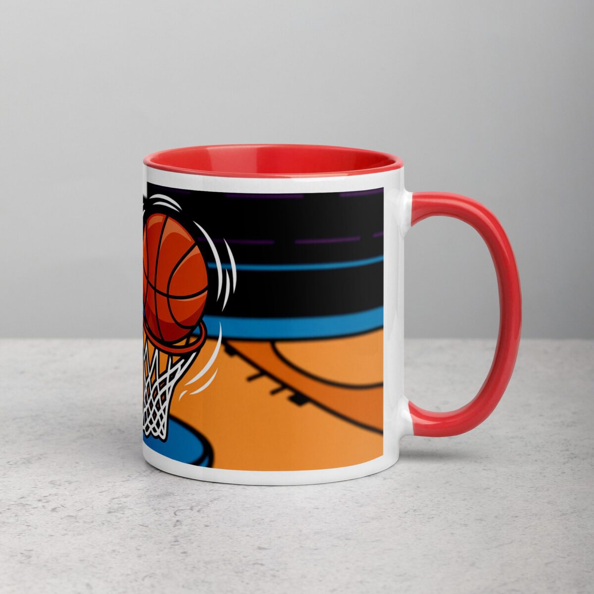 Caffeinated and Ready to Dunk Basketball Mug - Image 9