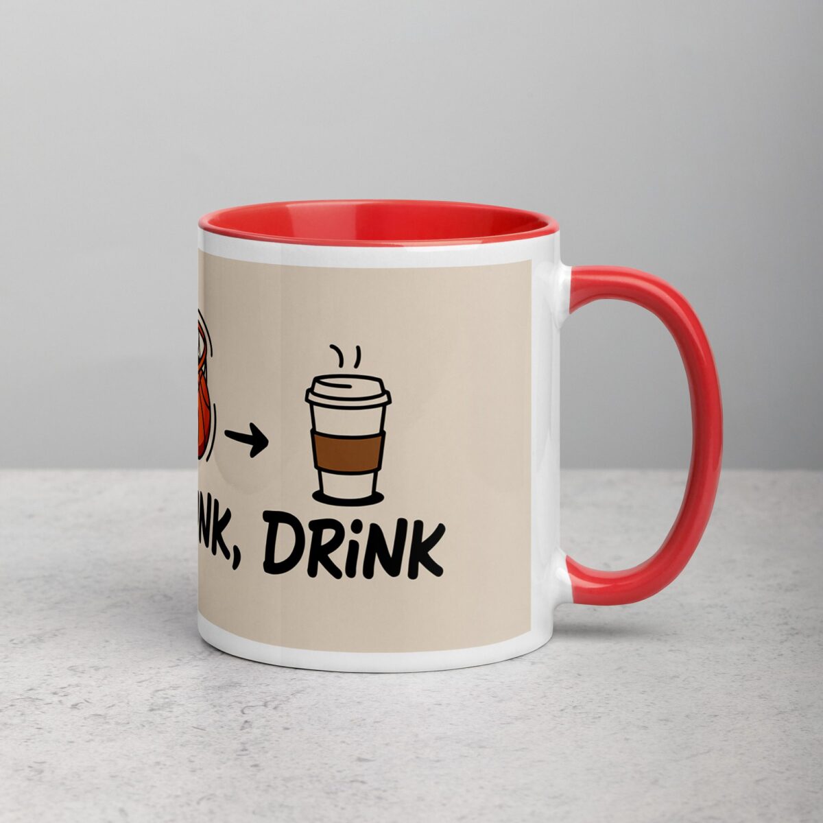 Dribble, Dunk, Drink Basketball Coffee Mug & Tea Cup - Image 9
