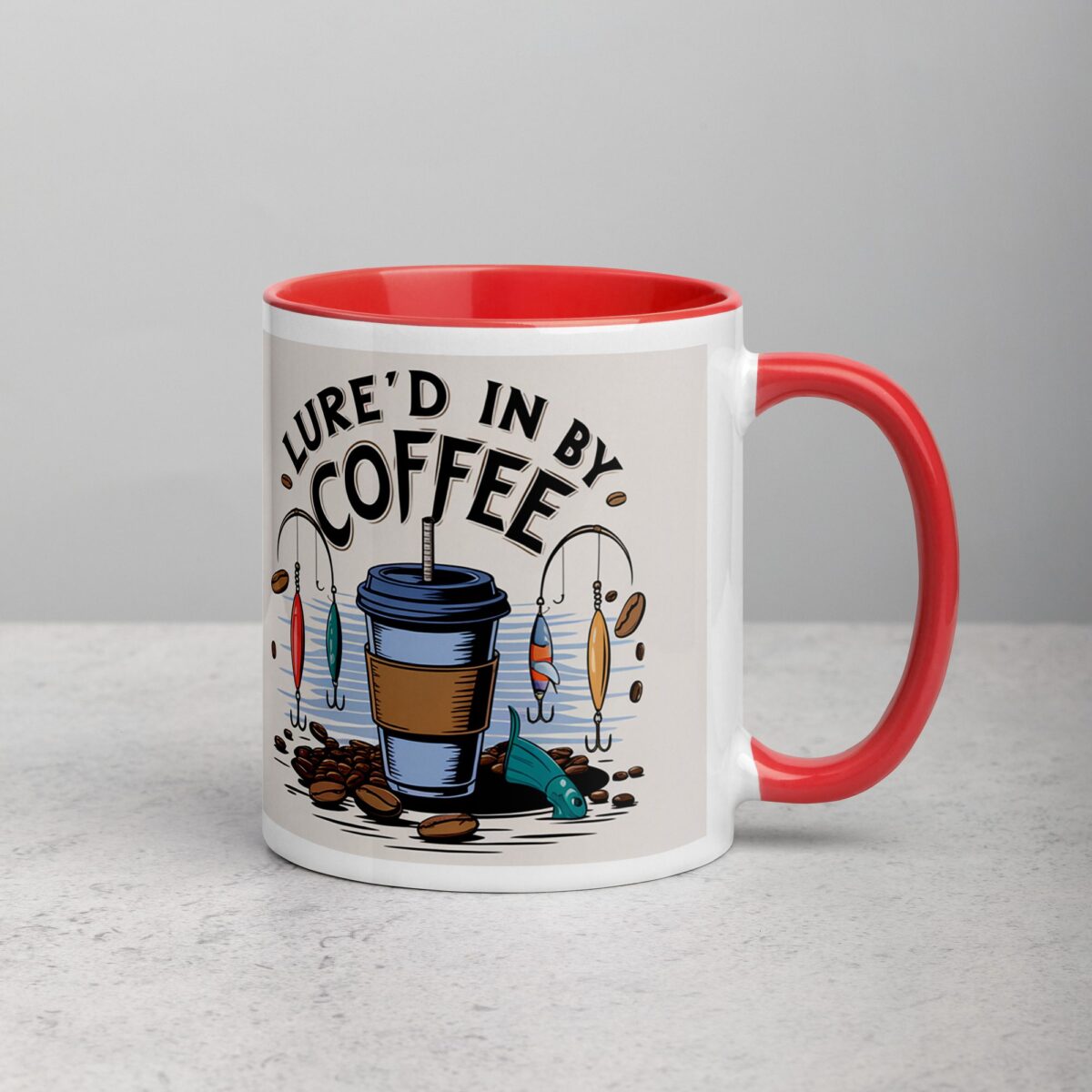 Lure’d in by Coffee Fishing Mug - Image 9