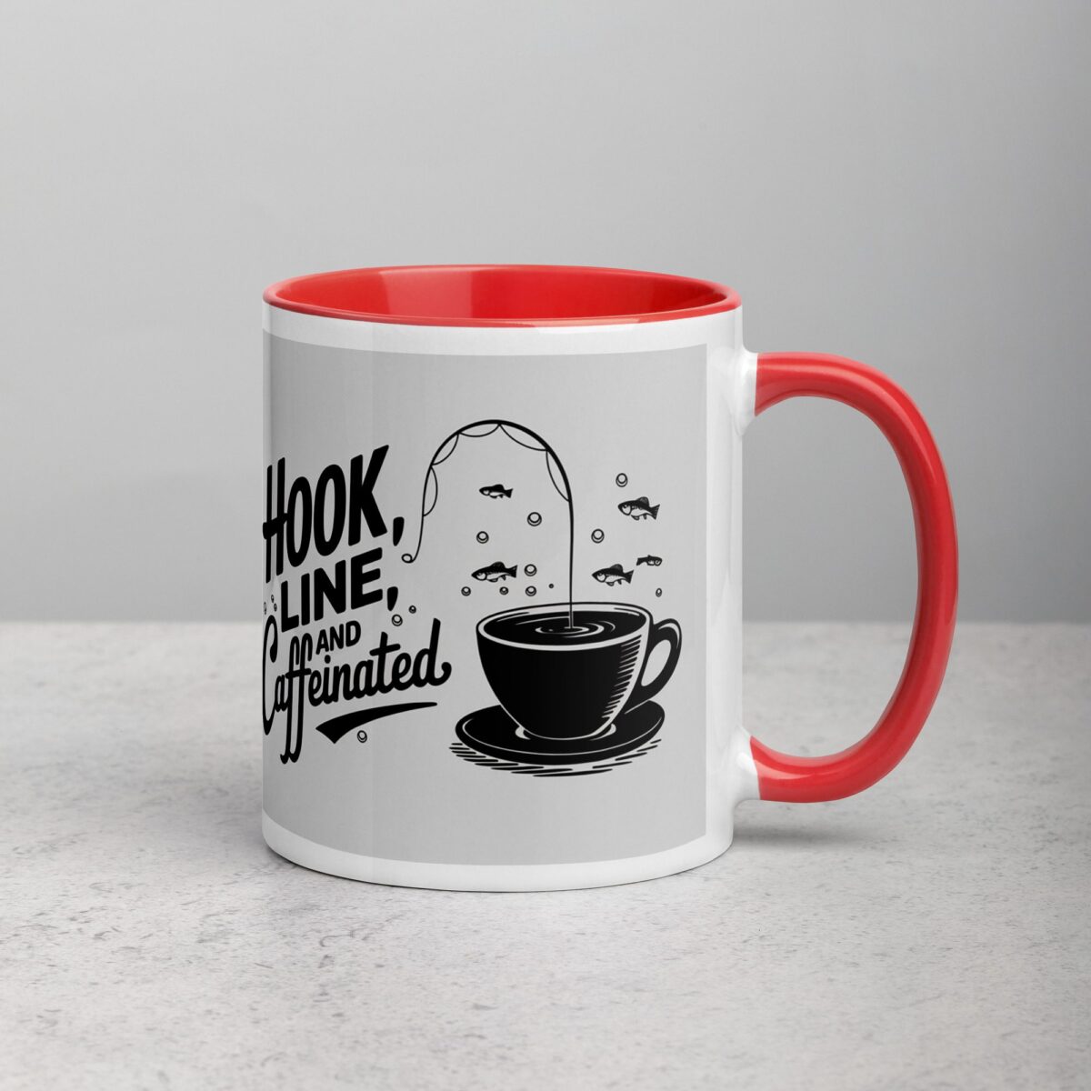 Hook, Line, and Caffeinated Fishing Mug - Image 9