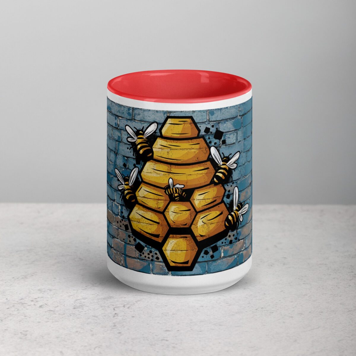 Honeycomb Bee Graffiti Coffee Mug & Tea Cup - Image 10