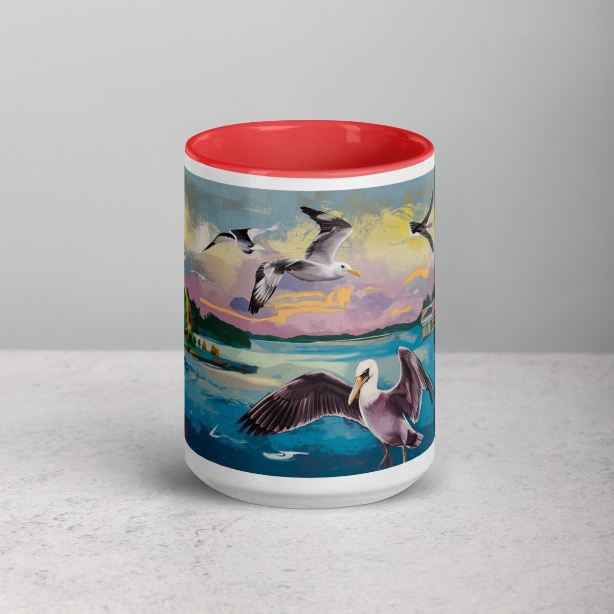 Flying Birds Graffiti Style Coffee Mugs & Tea Cup - Image 10