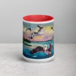 Flying Birds Graffiti Style Coffee Mugs & Tea Cup - Image 10