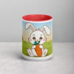 Bunny Rabbit Eating Carrot Coffee Mug & Tea Cup - Image 10