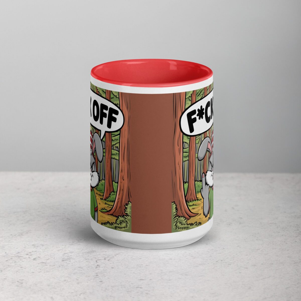 Bunny Rabbit Middle Finger Coffee Mug & Tea Cup - Image 10