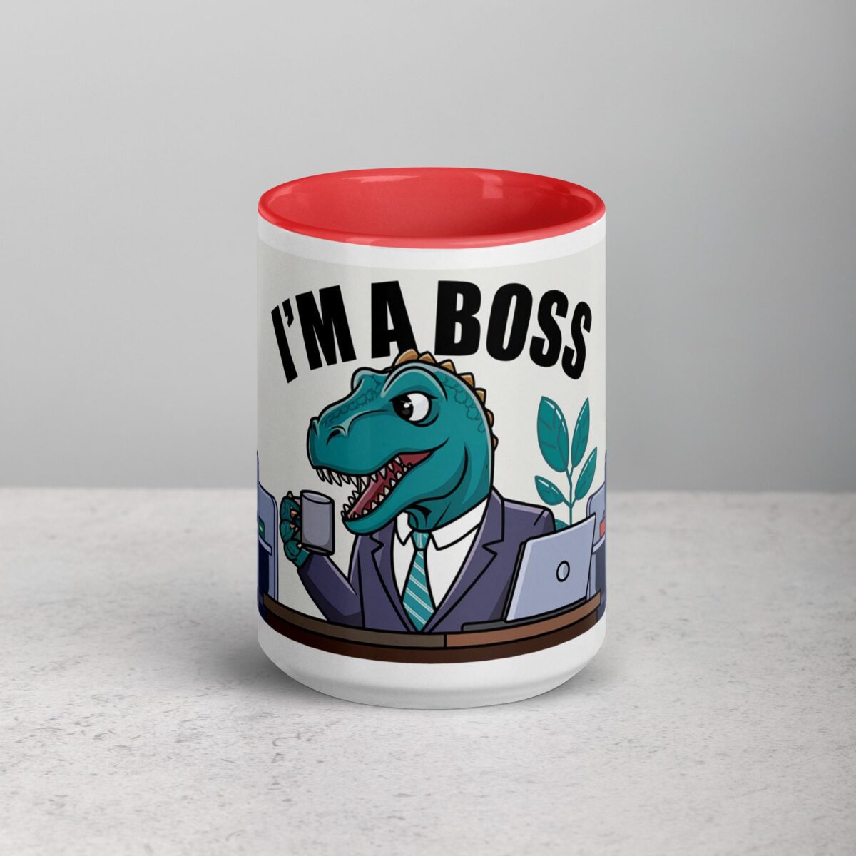 I'm a Boss Dinosaur Coffee Mug & Tea Cup - Image 10