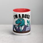I'm a Boss Dinosaur Coffee Mug & Tea Cup - Image 10