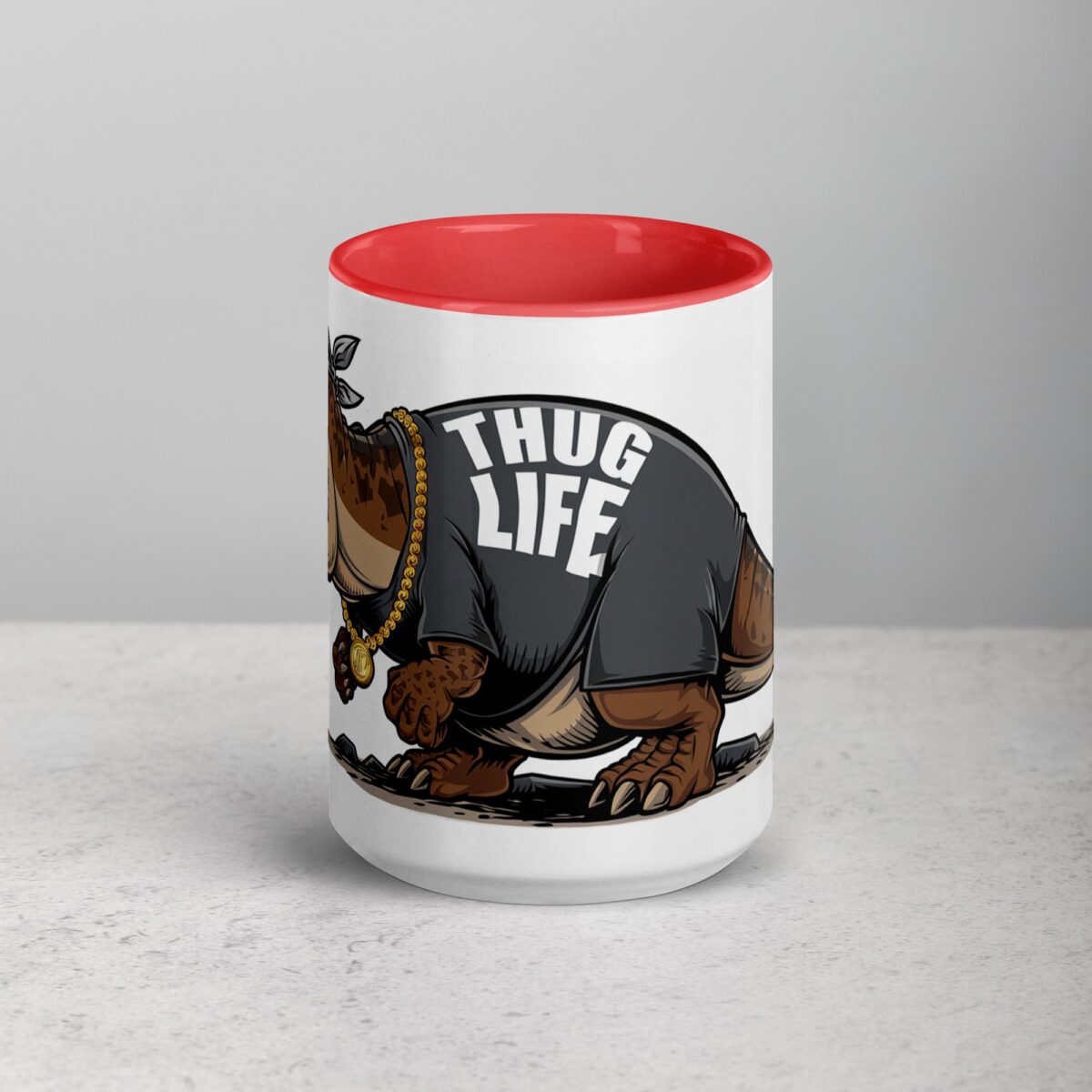 Thug Life Gangster Dinosaur Coffee Mug & Tea Cup - Image 10