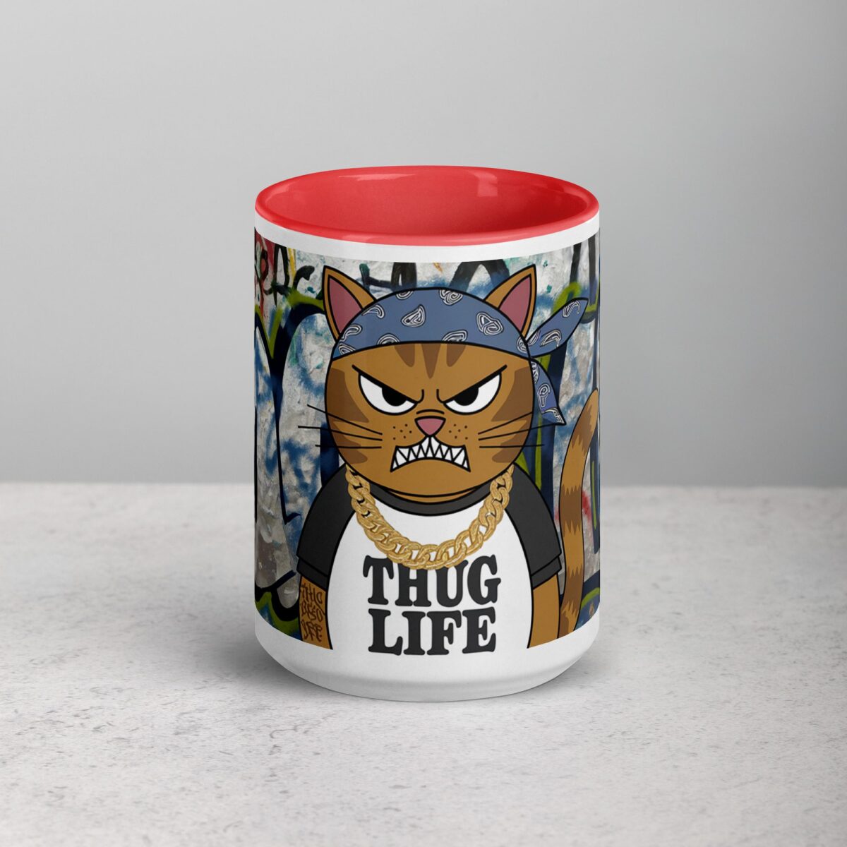 Thug Life Gangster Cat Coffee Mug & Tea Cup - Image 10