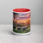 Elephant Jungle Sunset Coffee Mug & Tea Cup - Image 10