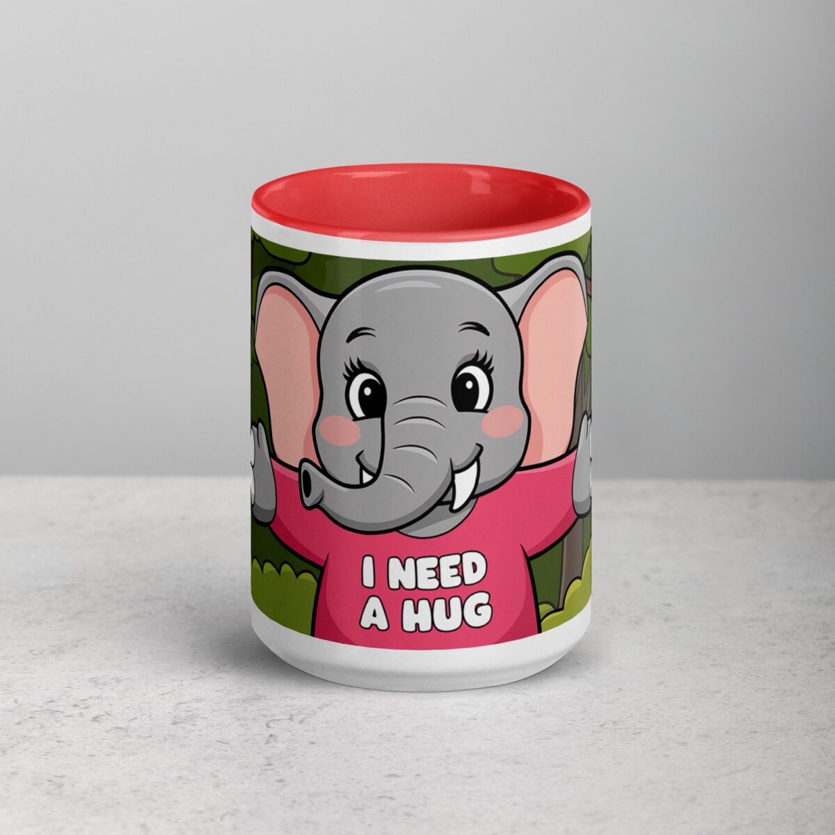 Elephant I Need a Hug Coffee Mug & Tea Cup - Image 10