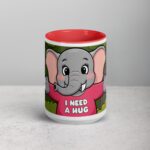 Elephant I Need a Hug Coffee Mug & Tea Cup - Image 10