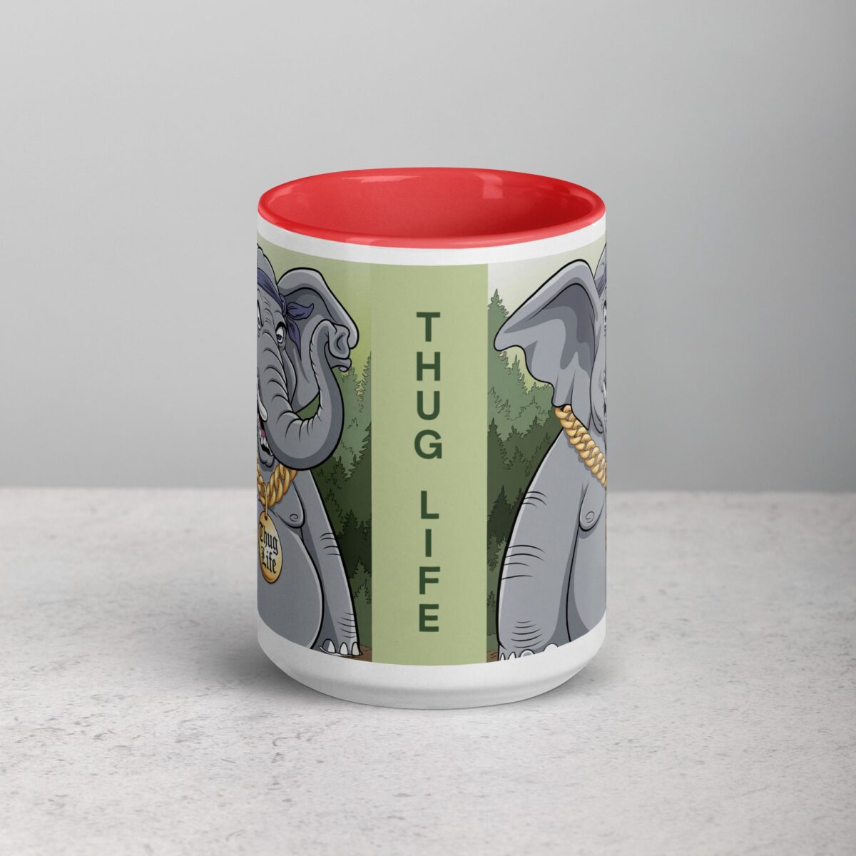 Gangster Elephant Thug Life Coffee Mug & Tea Cup - Image 10