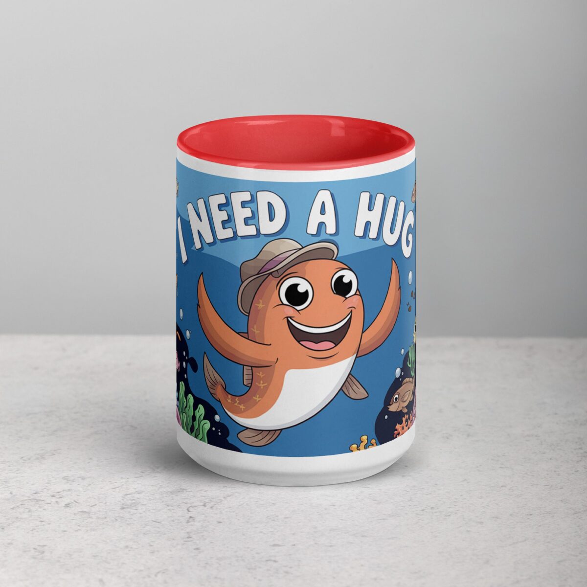 I Need a Hug Fish Coffee Mug & Tea Cup - Image 10