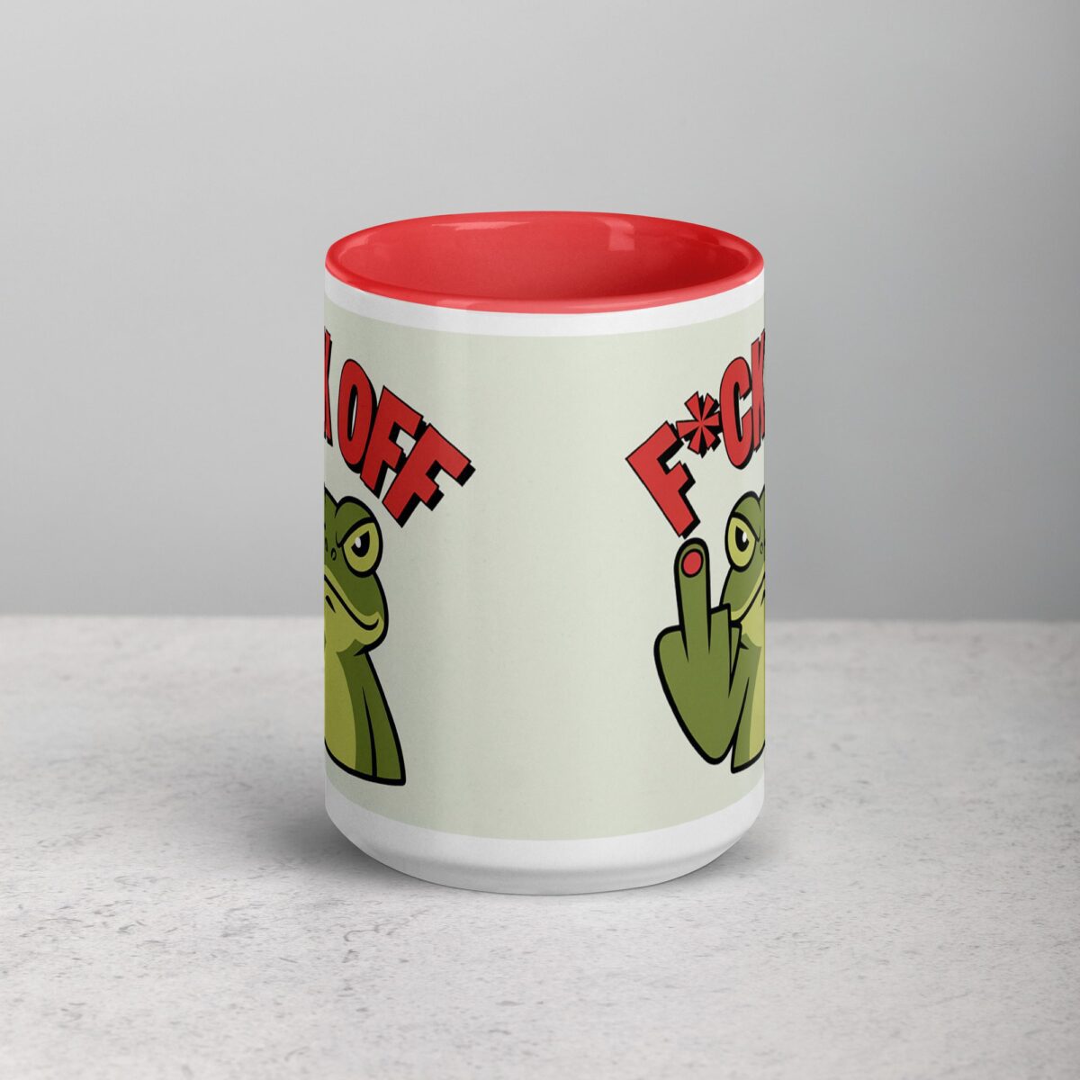 Middle Finger Frog Coffee Mug & Tea Cup - Image 10