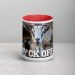 Middle Finger Goat Coffee Mug & Tea Cup - Image 10